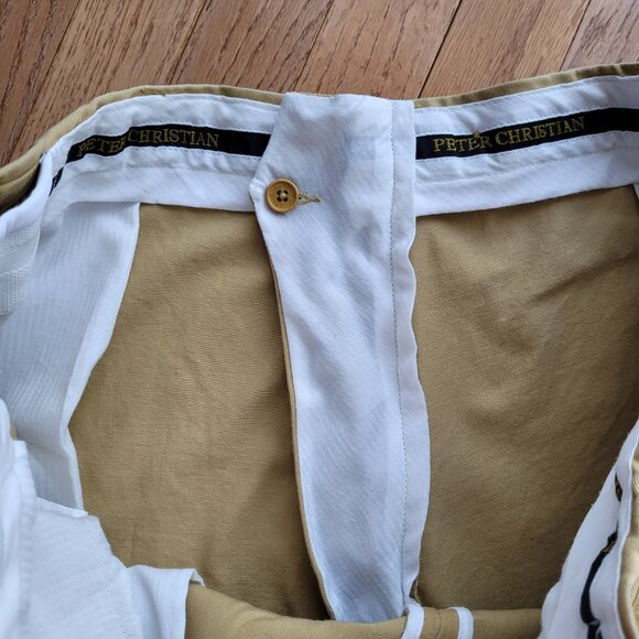 Peter Christian Mustard Flat Front Chinos MT22 - Picture 15 of 16
